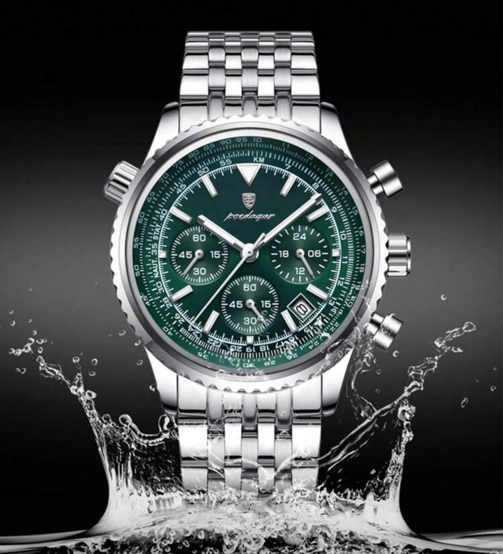 Reloj Poedagar Chronos (verde)