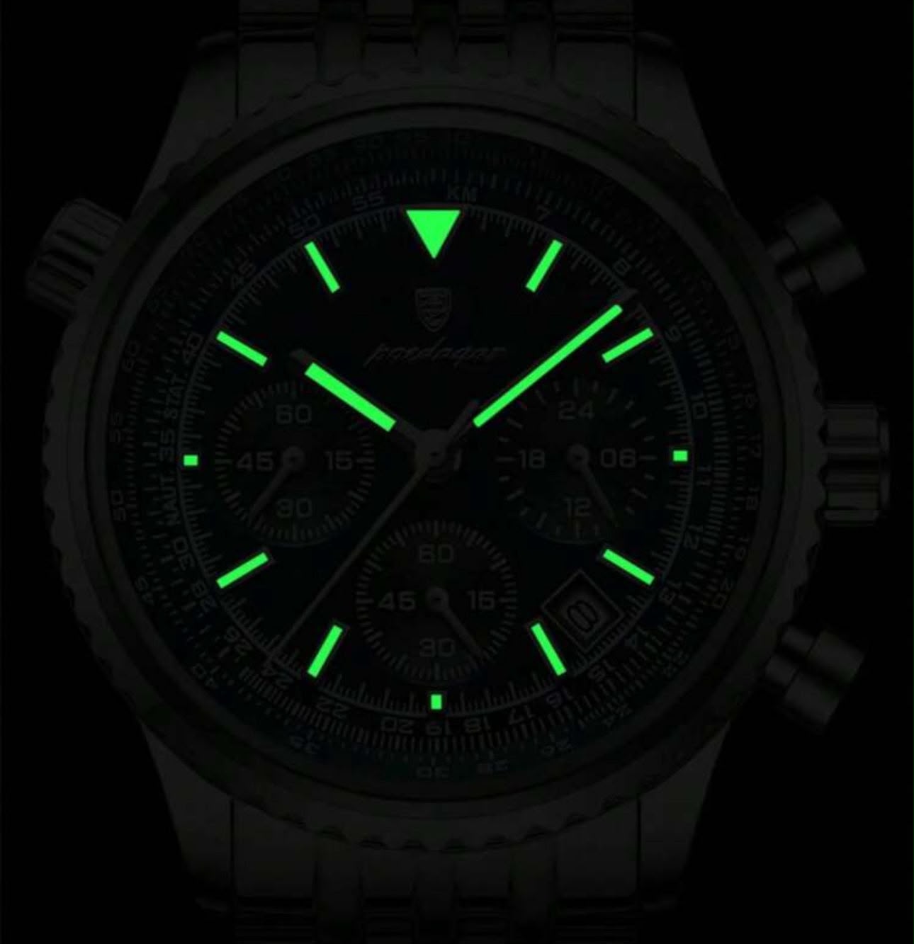 Reloj Poedagar Chronos (verde)