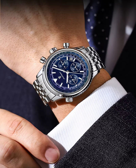Reloj Poedagar Chronos (Azul)
